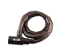 IFAM Antivol de rotules moto modèle Slide, câble en acier renforcé avec blindage articulé, longueur 1 m, épaisseur 3 mm, cadenas articulé haute flexibilité, couleur gris, sécurité et protection