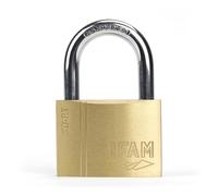 IFAM Cadenas antivol SR60-60 mm - Arc normal - Double verrouillage - Avec 2 clés dentelées - Solide et fiable - Idéal pour valises, casiers, tiroirs