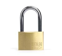 IFAM Cadenas antivol SR60AL Zone de départ 60 mm Longue anse Double verrouillage avec 2 clés dentelées, solide et fiable, idéal pour valises, casiers, tiroirs