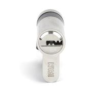 IFAM Cylinder Start STR1030N Serrure de sécurité cylindrique, nickelée, 10 x 30 mm, avec 5 clés de sécurité en acier nickelé, cylindre profilé européen, serrure de porte intérieure et extérieure