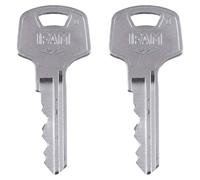 IFAM | Serrure de sécurité renforcée pour portes, modèle série | Barre en acier | Forme en U | Niveau de protection élevé | Longueur : 90 mm | Acier trempé