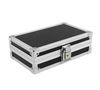 IFANLANDOR Boîte à Outils en Alliage D'aluminium, Mini, Portable, | Organiseur, Finition Noire Élégante, pour Vanity et Déplacements, avec Rangement Interne