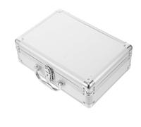 IFANLANDOR Mallette Robuste en Aluminium, et Facile à Transporter Argentée | Transport Fréquent, Extérieur Renforcé, Cadre en Alliage D’aluminium, pour Accessoires et Cash
