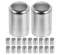 ifundom 100 Pièces Raccord de Tuyau Haute Pression, Raccord à Compression en Acier Inoxydable Argenté, Installation Facile, Étanche, Accessoires pour Sertisseuse Hydraulique, Applications