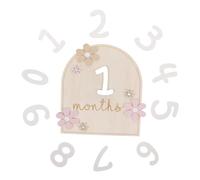 ifundom 1ensemble Plaque Bois Pour Anniversaire Mensuel Garçon Fille De Cartes De Jalons Accessoire Photo Personnalisable Pour Garçon Et Fille Pour Célébrations Et Souvenirs