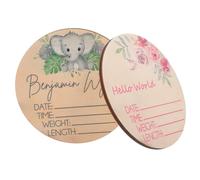 ifundom 2pièces Panneaux De Nom Pour Annonce De Naissance Personnalisé Décoration Pratique Pour Nouveaux Parents