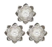 ifundom 3 Pièces Porte-Parfum en Cuivre Forme Lotus avec Récupérateur de Cendres, Brûleur à Bâtonnets de Parfum Solide et Stable pour Usage Intérieur et Extérieur