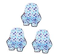 ifundom 3pièces Coussin De Chaise Adorable Tissu Doux Pour Garçon Fille Housse De Chaise Pratique Bleu Pour Maison Et Restaurant