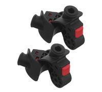 ifundom 4 Pièces Kit de Remplacement des roulettes Pivotantes 2,28 Pouces | Pièces Noires en Plastique, Fixation Incluse, pour Bagages et Paquet, Installation Simple