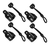 ifundom 4 Pièces Kit de Tendeur Élastique pour Store Enrouleur, Noir, | Pièce de Rechange pour Store Roulant Extérieur, Installation Facile, Antidérapant, Plastique Nylon Caoutchouc