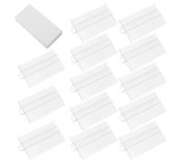 ifundom 50 Pièces Porte-étiquettes de Rayonnage en Plastique, Clips pour | Présentoir de Vente au Détail, Changement D’étiquette Facile, Usage sur Panneaux 7-12mm, Solution Pratique
