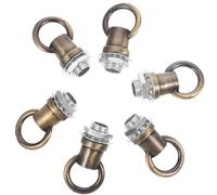 ifundom 6 Pièces Crochet de Plafond Fermé M10 en Alliage de Zinc | Filetage M10, Charge 50kg, Design Sécurisé et Fiable, Suspendre Intérieure ou Extérieure