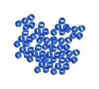 ifundom Anneaux de Patte de Pigeon en Plastique 100 Pcs Légers pour Identification Solide 10 Mm Clips pour Gestion D'élevage et Oiseaux Domestiques