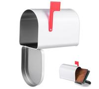 ifundom Boîte aux Lettres avec Design Polyvalent en Tôle Blanche Élégante Pratique et Décorative Maison Bureau