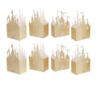 ifundom Boîtes à Bonbons en Papier Doré de Château, 20 Pièces, Boîte D'emballage Élégante pour Fêtes et Anniversaires, Contenant Dragées Original
