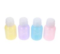 ifundom Bouteilles de Presse en Plastique à Large Embouchure Lot de 4 Faciles à Remplir Contenants Multi-usages et Rangement Créatif pour Dissolvant pour Ongles