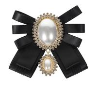 ifundom Broche Nœud Décorative en Perles et, Fixation Épingle pour Vêtements et Chapeaux, Accessoire Femme pour Nouvel An et Cérémonies