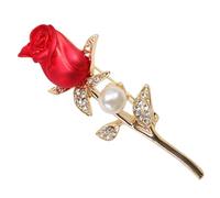 ifundom Broche Rose Forme de Fleur Broche de Mariage Bijou Fantaisie pour Femme Épingle Décorative