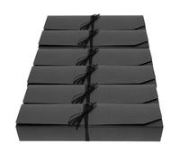 ifundom Coffret Chocolat Noir 6 Pièces en Papier 6 Compartiments, Boîte à Truffes Sécurisée Alimentaire pour Présents et Rangement Facile
