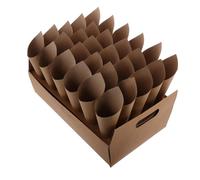 ifundom Cônes en Papier pour Confettis Mariage avec Support et Plateau, Ensemble Créatif Facile à Utiliser pour Fêtes et Célébrations, Design Unique de Cône