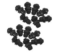 ifundom Connecteur D'irrigation Rapide en Plastique Noir 20 Pièces Résistant aux Obstructions pour Système D'arrosage de Jardin Minuterie pour Arrosage Extérieur et Potager