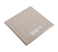 ifundom Couvercle métallique, prise de sol encastrée et cachée, plaque de sortie de plancher en acier inoxydable, carré, anti-poussière, intégration affleurante discrète, pour salons
