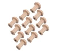 ifundom Crochets Porte-manteaux en Bois Rustiques 12pcs Surface sans Éclats, Utilisation Polyvalente pour Chambre et Couloir, Finition Beige Naturelle