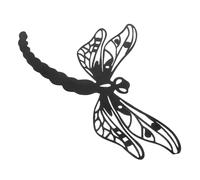 ifundom Décoration Murale Libellule Suspendue en Métal Creux pour Jardin Extérieur, Ornement Mural Art en Fer Robuste, Décoration Patio Pelouse Terrasse, Sculpture Décorative Libellule
