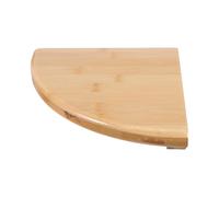 ifundom Étagère Murale d'angle en Bambou Nan, Forme Éventail, 20x20 Cm, Facile à Entretenir, Cuisine et Petits Espaces, Style Naturel et Moderne
