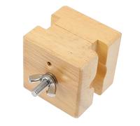 ifundom Étau de Montre Réglable en Bois et Métal Pince pour Boîtier de Montre Outil de Réparation Horloger Compact Adapté à Différentes Tailles sans Rayures Usage Professionnel