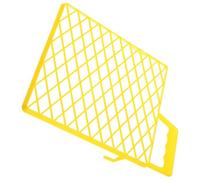 ifundom Grille de Peinture en Plastique ABS Jaune, Structure à Mailles | Accessoire Multifonction, Sûr et Fiable, Facile à Nettoyer, pour Bac et Seau, Usage Atelier