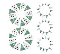 ifundom Guirlande de Fanions en Papier Coupe Monde pour Décoration Fête Football, 5 Sets Polyvalents pour Anniversaire Sportif et Célébration à Domicile