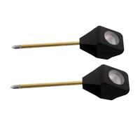 ifundom Lot de 2 humidimètre Plante pour Succulents et orchidées, sonde à Aiguille Unique Noire en Plastique et métal, Entretien des Plantes et inspections de Jardin, sans Piles