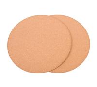 ifundom Lot De 2 Tapis De Plantes en Liège 30,5 cm, Coupelle Pot De Fleur Ronde Absorbante, Dessous De Verre Antidérapant, Protection Meuble pour Jardin Intérieur Et Extérieur