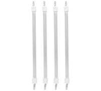 ifundom Lot de 4 Tubes Chauffants en Quartz Céramique Blanc pour Radiateurs Électriques Performance de Chauffage Rapide et Remplacement Facile, pour Extérieur et Bureaux