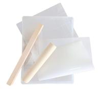 ifundom Moule à Bonbon Réutilisable Antiadhésif pour Biscuits Sachima | Kit Plaque, Bâton et Tapis en Silicone, Plastique et Bois, Facile à Laver, pour Cuisson Maison