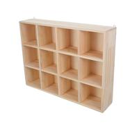 ifundom Organisateur Murale en Bois 12 Cubes avec Installation Flexible pour Rangement De Tasses Et Accessoires en Atelier Ou Cuisine