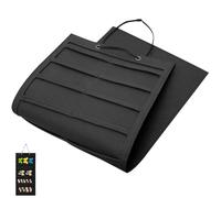 ifundom Organisateur Suspendu Rangement Pliable en Feutre Noir pour Accessoires de Cheveux pour Pinces et Nœuds, pour Chambre ou Dressing