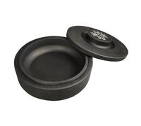 ifundom Pierre à Encre Traditionnelle Surface Intérieure Lisse Ronde Noire avec Couvercle Accessoire de Calligraphie Chinoise pour Débutants