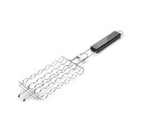 ifundom Pince à Barbecue Facile à Nettoyer et Pratique en Acier Inoxydable Manche en Bois pour Barbecue Extérieur et Camping en Plein Air
