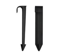 ifundom Piquets de soutien pour tuyau d’arrosage goutte à goutte 20 pièces 11 cm PP noir, maintien du tube hors du sol, pour potagers et pelouse