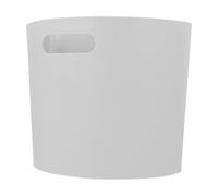 ifundom Poubelle Murale Cuisine Semi Ronde, Petite, Plastique Gris Blanc | Installation Facile, Solide et Résistante aux Chutes, Surface Lisse Polie, Usage la Cuisine, sans Se Pencher