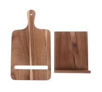 ifundom Présentoir en Bois, Porte-livres en Bois Mural, Marron, Support Stable pour Menu et Livre de Recettes, pour Maison et Salle à Manger