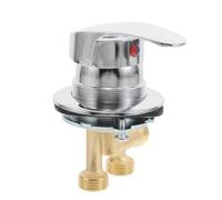 ifundom Robinet Lave-pieds en Cuivre Résistant la Corrosion avec Poignée Rotative, Robinet de Bassine Polyvalent pour Salle de Bain et Spa Familial Argenté