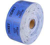 ifundom Rouleau de Billets de Tombola Tickets Pratiques et Faciles à Utiliser Bleu en Papier Perforé pour Déchirure Facile, pour Raffles et Fêtes d'entreprise