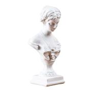 ifundom Sculpture Buste Grecque Vénus de Milo en Résine Blanche Ornement de Style Européen pour Décoration de Bureau ou Présent D’Anniversaire