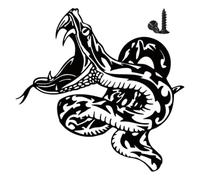 ifundom Sculpture Serpent en Métal Forgé pour Décoration Murale de Chambre et Jardin, Ornement Artisanal Robuste, Accessoire Décoratif Polyvalent pour Maison et Balcon