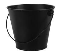 ifundom Seau Cendre Noir en Tôle pour Barbecue Extérieur, Récupérateur de Graisse Multifonction Facile à Ranger, Accessoire Barbecue Indispensable pour Gril et Friture