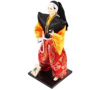 ifundom Statue Samurai Japonais Kimono Déco Maison Restaurant Sushi Ornament Traditionnel Moyenne Surface Lisse Couleur Aléatoire