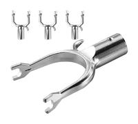 ifundom Support de Branche Arbre Fruitier Convient pour Tiges de 19mm en Alliage D'aluminium Argenté 4 Pièces Béquille Robuste pour Branches pour Vergers et Jardins